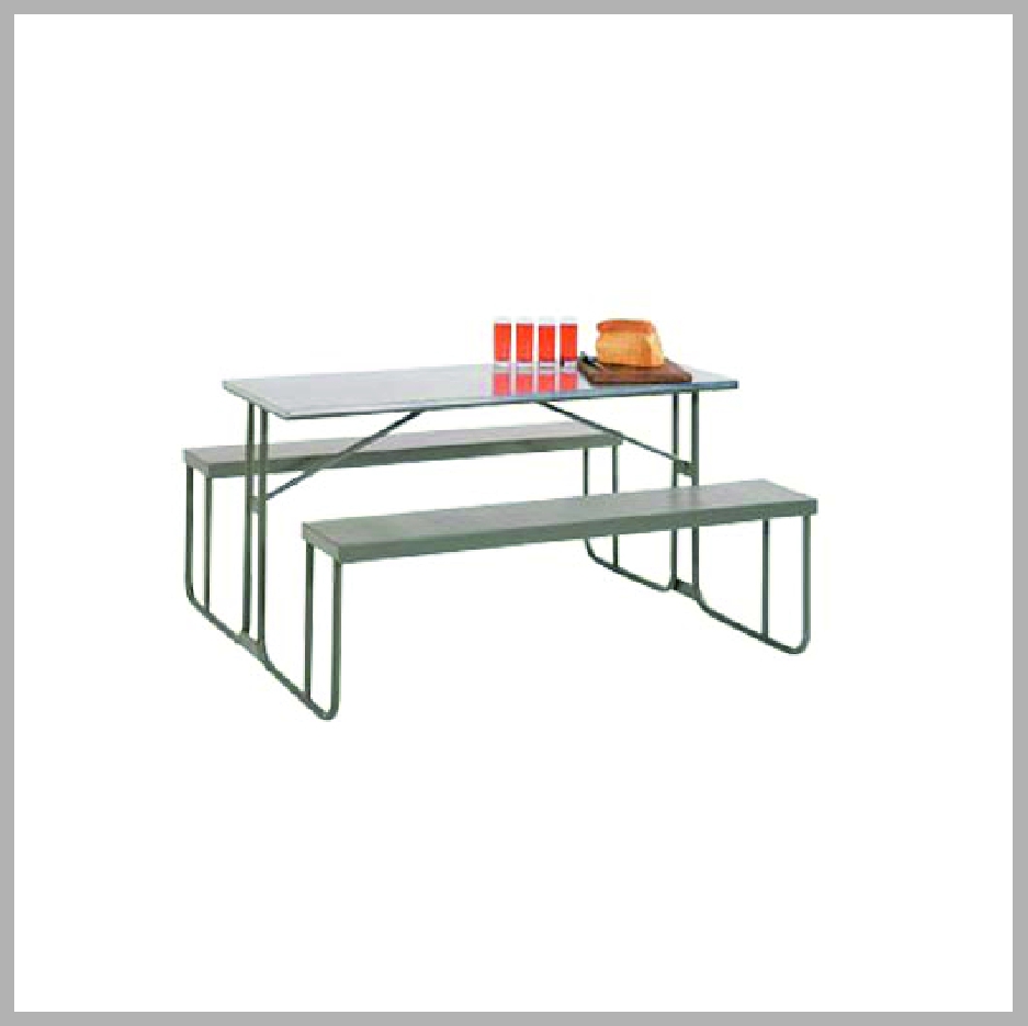 CANTEEN BENCHES GALVANISED OR PAINTED TOP