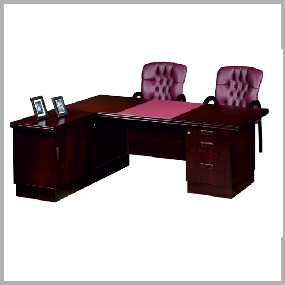 E Line Desk + Single Pedestal